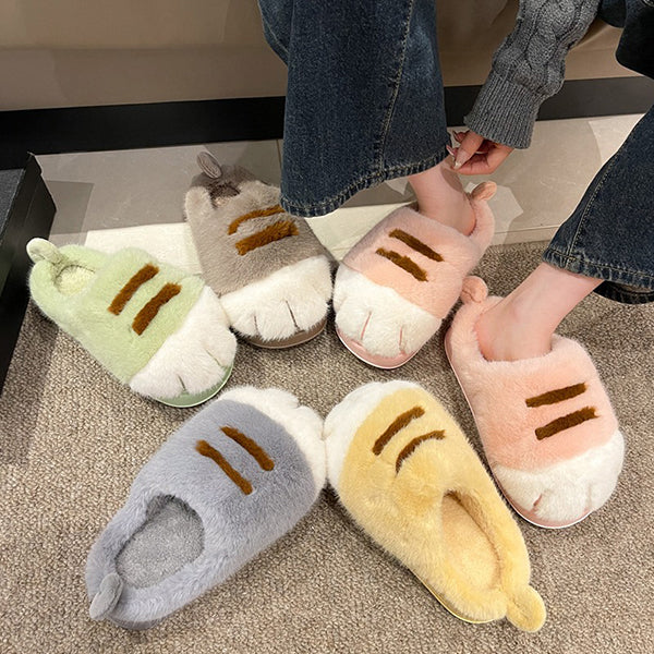 Cozy Cat Paw Slippers