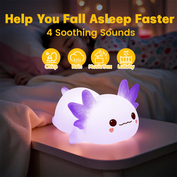 Cute Axolotl Night Light
