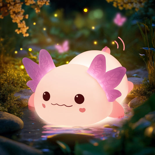 Cute Axolotl Night Light